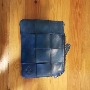 Patricia Nash Woven Cassini Leather Wristlet Purse